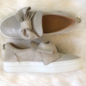 Buscemi Italian Sneakers Low Tops With Bow Tie Size 39.5 /  US size 9